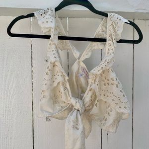 Delicate Creamy Crop Top